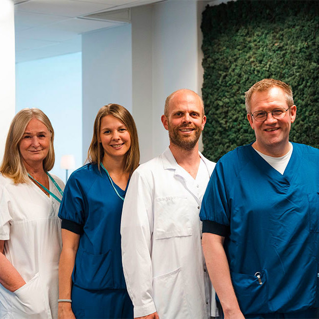 Teambillede af Aleris Kræftcenter i Oslo.